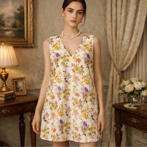 Floral Sleeveless Mini Dress